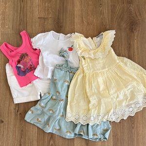 Colorful Kids' Clothing Set Bundled Girls 2T